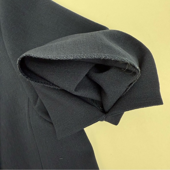 MM Lafleur Emily Dress Recycled Wonder Tex Square Neck A-Line Navy Blue Midnight - Picture 15 of 15